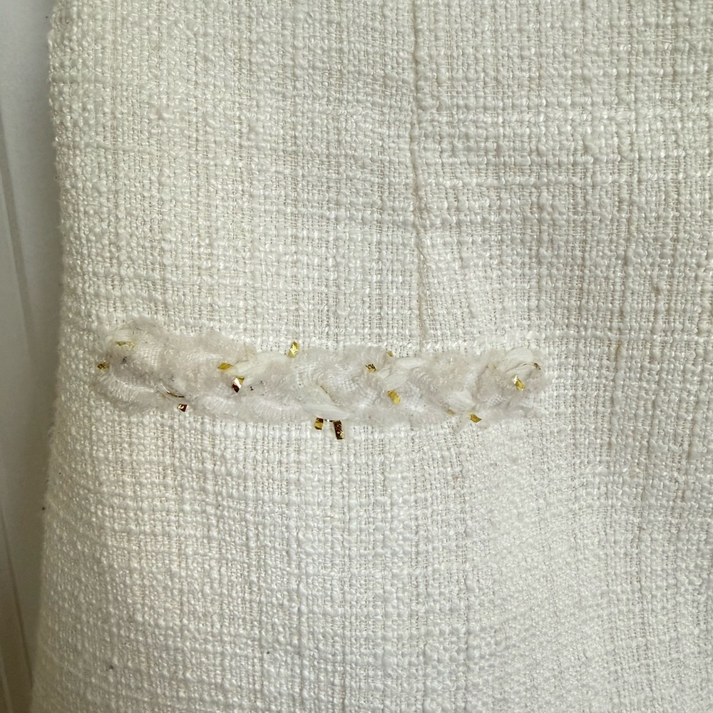 Ochirly White Tweed Skirt – Size XS - Picture 4 of 9